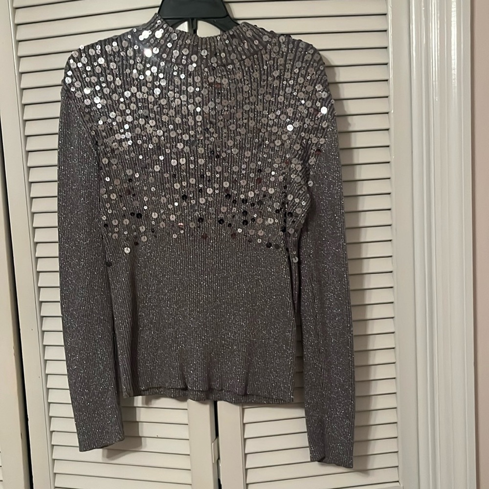 Beautiful silvery mesh like sweater